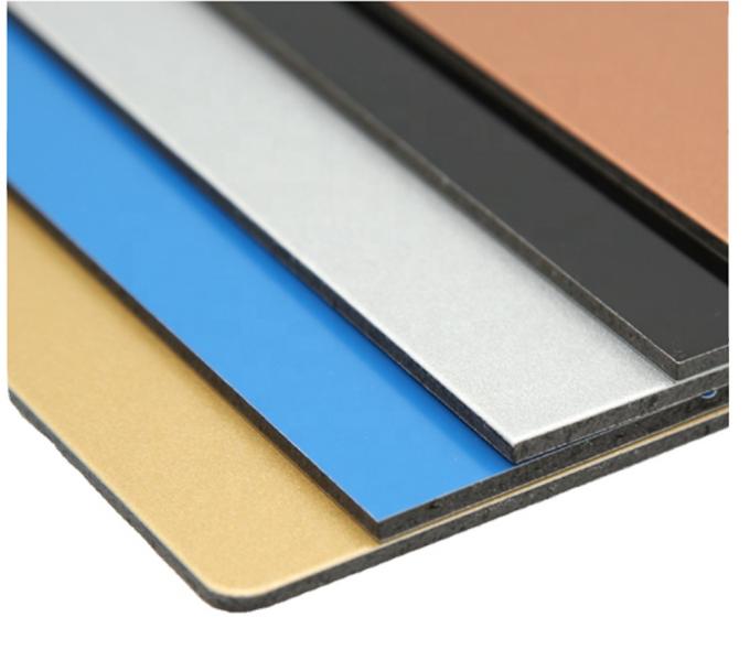 Panneau composite en aluminium de couleur brillante ACP léger pour les bâtiments et les installations intérieures 1