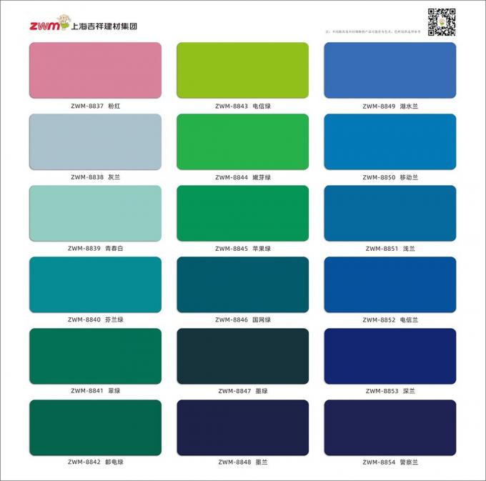 Panneau composite en aluminium de couleur brillante ACP léger pour les bâtiments et les installations intérieures 5