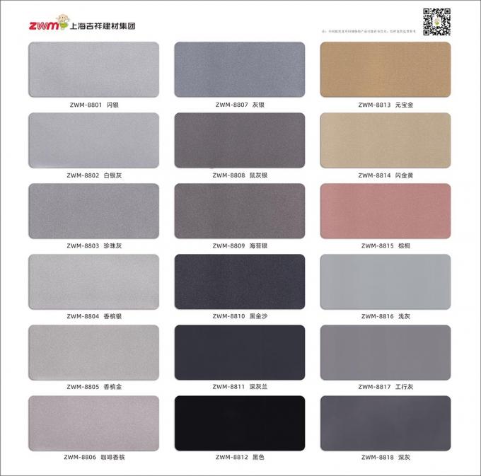 Panneau composite en aluminium de couleur brillante ACP léger pour les bâtiments et les installations intérieures 6