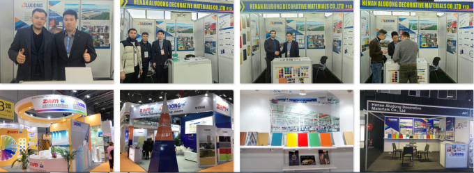 Panneau composite en aluminium de couleur brillante ACP léger pour les bâtiments et les installations intérieures 17