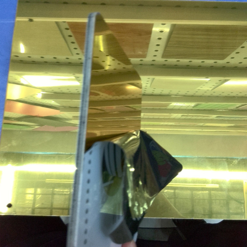 Panneau composite en aluminium miroir recouvert de nano-PVDF pour des décorations architecturales élégantes et modernes