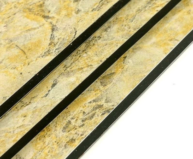 Fabricant direct Grain de marbre 5 mm ACP/ACM haute résistance, ininflammable, pour la décoration intérieure de la cabine d'ascenseur