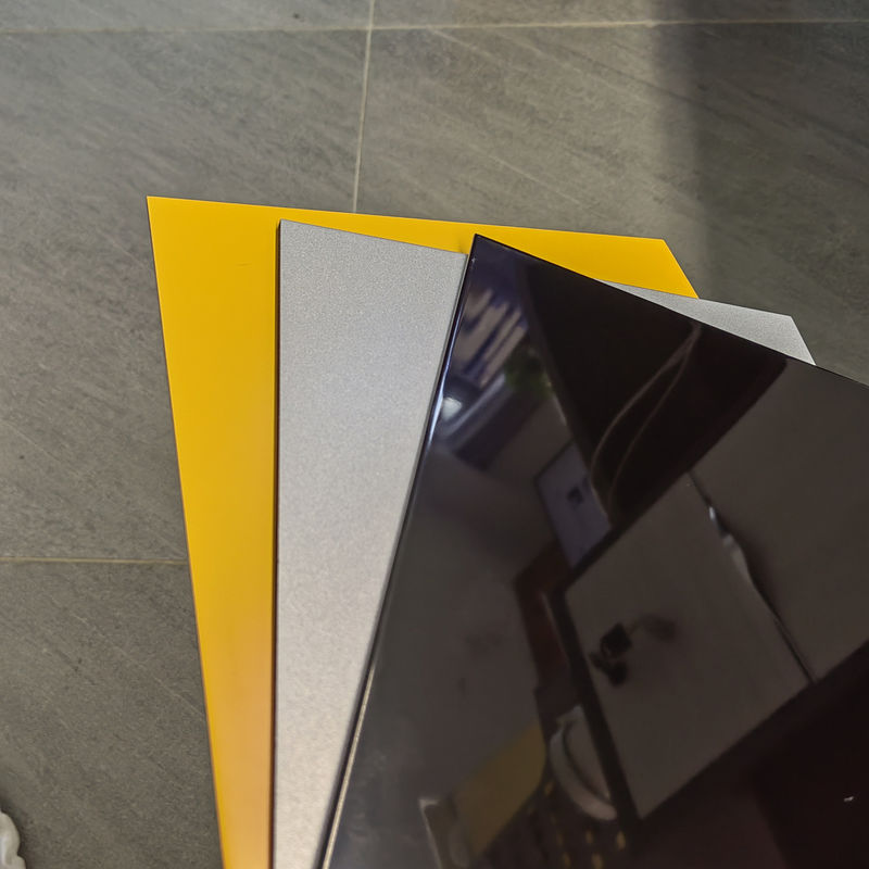4mm High Gloss PVDF Aluminum Composite Panel Weatherproof Facade Cladding for Curtain Wall