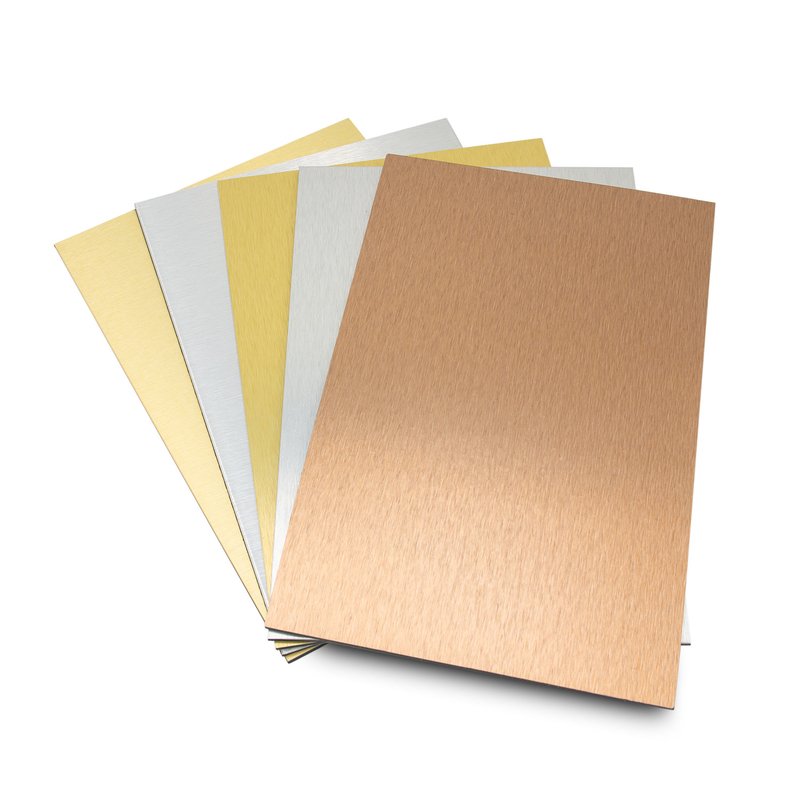 Panneau composite d'aluminium enduit de PE de 1,5 mm résistant à la corrosion pour intérieur