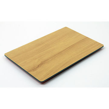 Fabrique Direct 2 mm bois grain aluminium plaque plastique PE revêtue, non inflammable pour le mur de séparation vente à chaud feuille ACP