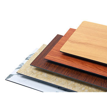 Fabrique Direct 2 mm bois grain aluminium plaque plastique PE revêtue, non inflammable pour le mur de séparation vente à chaud feuille ACP