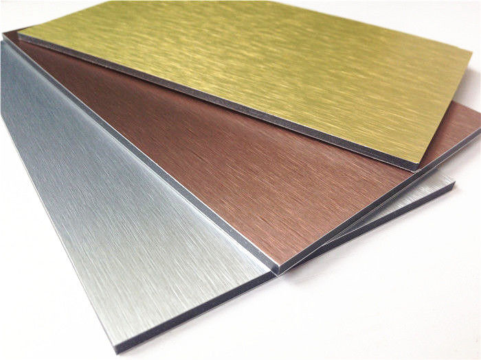 OEM personnalisé anodisé ACP 3 mm, revêtement PVDF, anti-rayures pour la décoration d'hôtel du métro