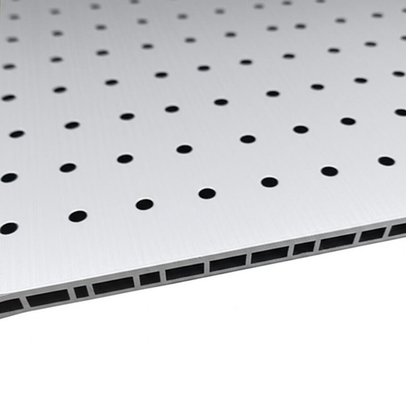 Panneau de 1240 mm de largeur Panneau composite en aluminium PE avec trou de 4,0 mm et noyau intact