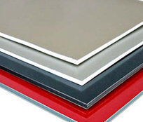 A2 Panneaux composites en aluminium résistant au feu 4 mm PE/PVDF enduits en tôle ACP