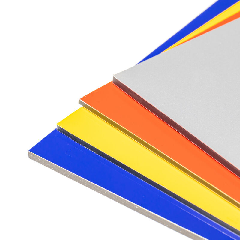 Panneaux composites d'aluminium revêtus de PVDF de 4 mm résistants aux intempéries pour revêtement de murs de rideau extérieur