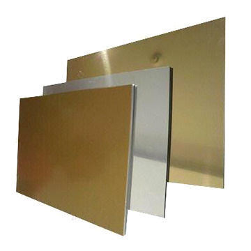 En stock Panneaux en plastique d'aluminium d'une épaisseur de 4 mm, PE revêtu de PVDF, imperméable à l'eau et insonorisé pour le mur de l'hôtel