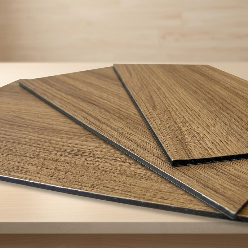 En stock 1220*2440mm Panneau d'aluminium anti rayures PE revêtement PVDF, écologique pour la cuisine du restaurant prix de gros