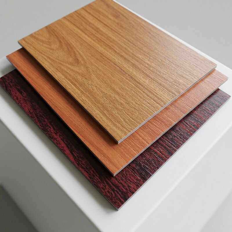 En stock 1220*2440mm Panneau d'aluminium anti rayures PE revêtement PVDF, écologique pour la cuisine du restaurant prix de gros