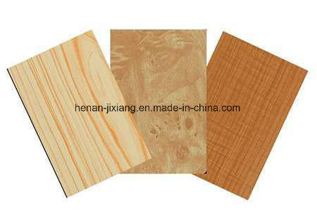 OEM usine Grain de bois ACP 4mm, revêtement PVDF, surface anti rayures pour revêtement murale extérieur intérieur Best seller