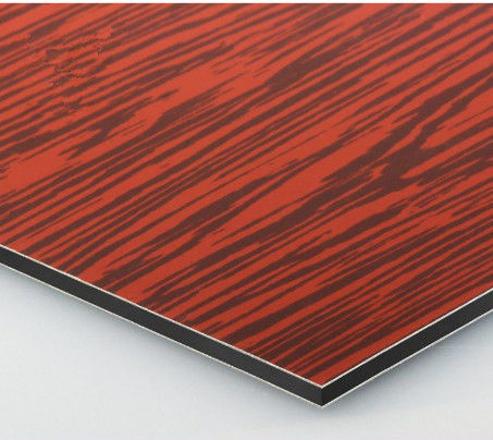 Panneau composite en aluminium avec finition de surface et fond décoratif