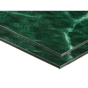 fournisseur d'or feuille de marbre grain Acp revêtement de mur extérieur, pierre naturelle durable pour la façade du bâtiment de l'hôtel Villa