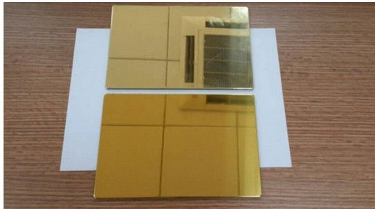 1500 mm de largeur Miroir Panneau composite en aluminium 4 mm Épaisseur du panneau 0,4 mm Épaisseur de l'aluminium