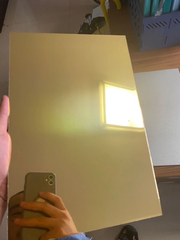 Le miroir argenté de miroir d'or a coloré le panneau composé en aluminium 3mm 4mm ACP