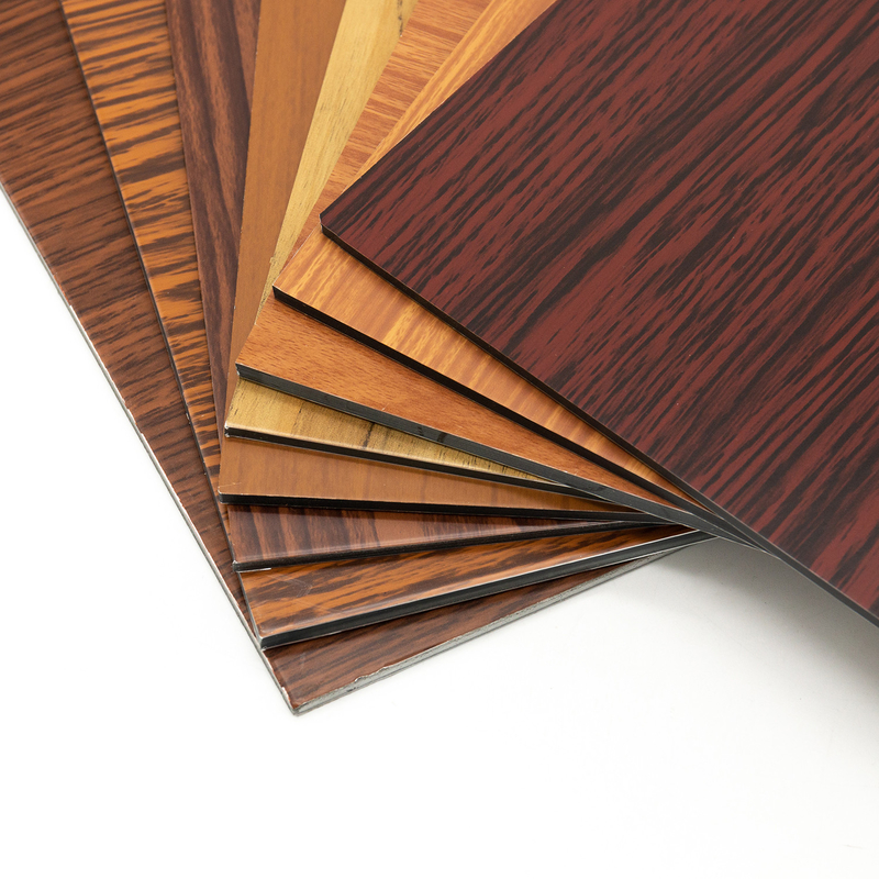 Panneau composite en bois d'aluminium pour la décoration intérieure et extérieure