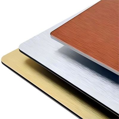 OEM personnalisé anodisé ACP 3 mm, revêtement PVDF, anti-rayures pour la décoration d'hôtel du métro