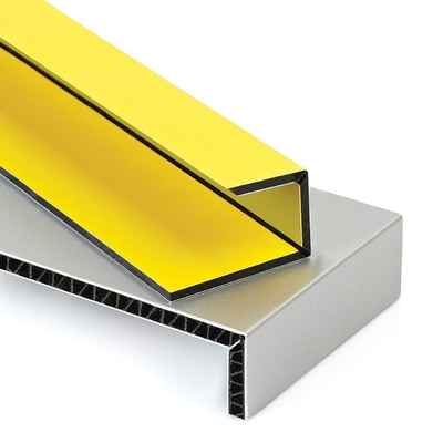 Panneau composite d'aluminium revêtu en PE PVDF de 4 mm, incassable / pliable ACP Pour revêtement de bâtiment