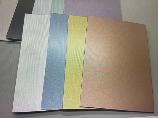 Panneau composite en aluminium brossé pour décorations architecturales