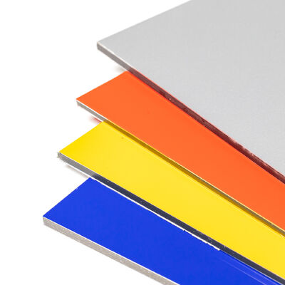 Fabrique Direct 3 mm panneau composite en aluminium revêtement PE, poids léger et étanche pour revêtement intérieur de mur vente à chaud feuille ACP