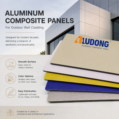Panneau composite en aluminium ALUDONG avec norme européenne et qualité
