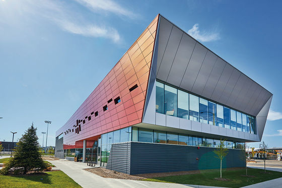 Panneau composite d'aluminium léger et élégant à haute brillance pour la construction contemporaine