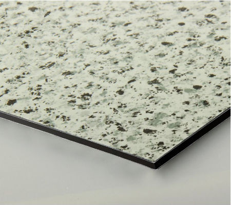 Emballage sécurisé 3 mm de grain de marbre ACM/ ACP PE revêtement PVDF, facile à nettoyer et résistant aux rayures pour la cuisine Backsplash en stock